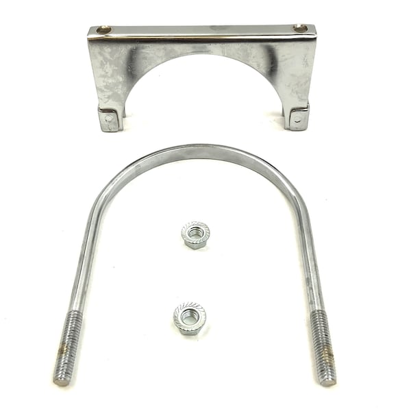 Heavy Duty Mfg U-Clamp Flat Band Chrome, 19-500CP 19-500CP - main